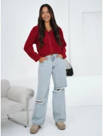 Bluza CS BL model 21920749 ciemny czerwony - FPrice Bluza CS BL model 21920749 ciemny czerwony - FPrice