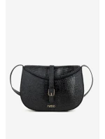 Dámská kabelka s drobným ražením Nobo – černá