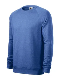 Merger mikina pánská modrý melír