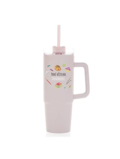 Personalizovaná termoska s průhledným víčkem pro paní učitelku/pana učitele (pomůcky)