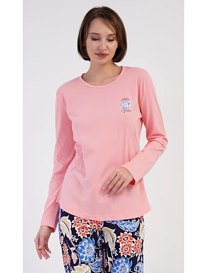 Dámské pyžamo dlouhé model 22407112 - Vienetta Dámské pyžamo dlouhé model 22407112 - Vienetta