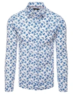 Pánská bílá košile FashionStreet DX2467 Pánská bílá košile FashionStreet DX2467