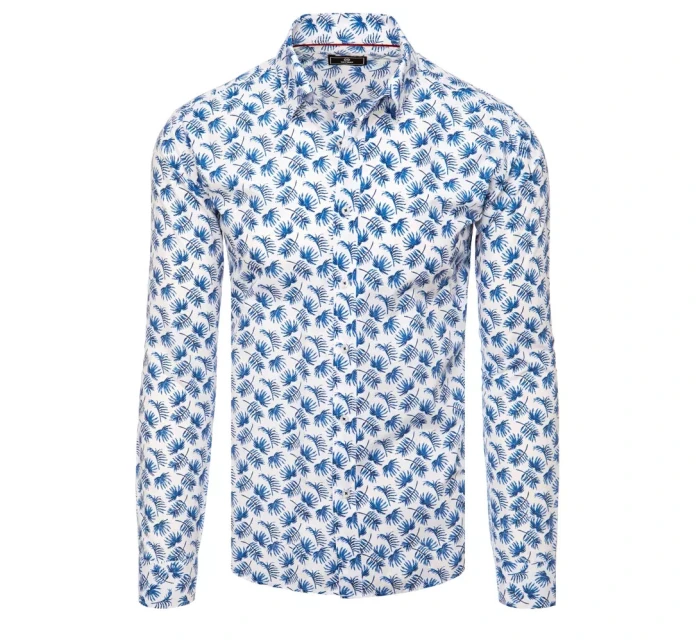 Pánská bílá košile FashionStreet DX2467 Pánská bílá košile FashionStreet DX2467