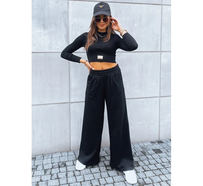 Dámský komplet širokých kalhot a topu ASTRAL ALLURE black FashionStreet AY0920