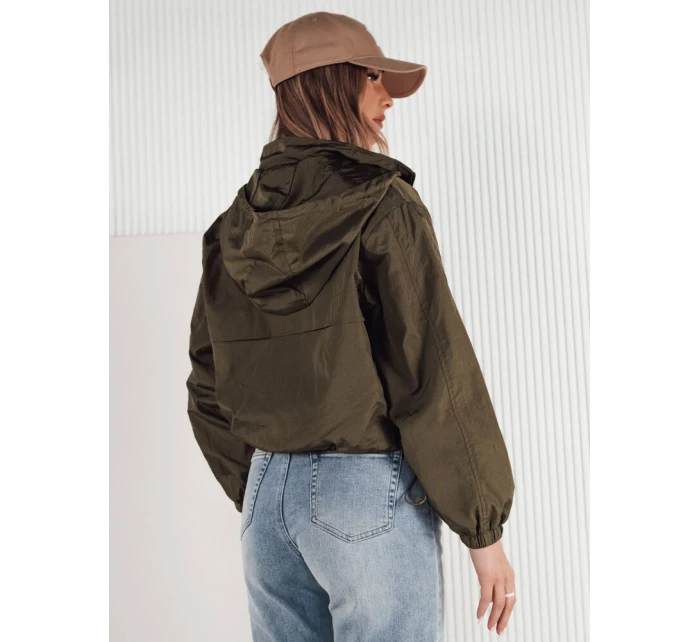 Dámská přechodná bunda s kapucí zelená Dstreet model 21974318 - FashionStreet Dámská přechodná bunda s kapucí zelená Dstreet model 21974318 - FashionStreet