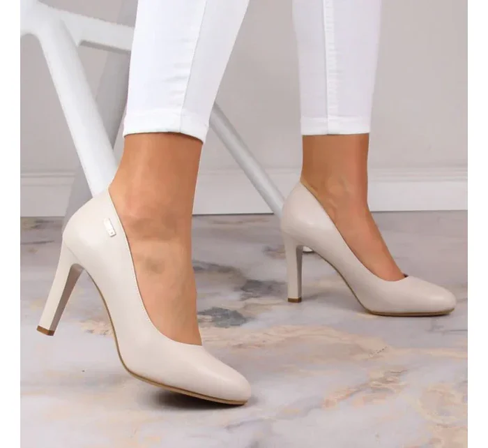 W model 19145948 světle šedé lodičky - SERGIO LEONE