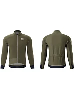 Rockbros YDWT014 zimní dvouvrstvá fleecová cyklistická bunda velikost XL - zelená