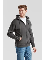 Fruit of the Loom Classic Hooded Sweat Jacket Mikina s kapucí 16.2062 heather grey Fruit of the Loom Classic Hooded Sweat Jacket Mikina s kapucí 16.2062 heather grey