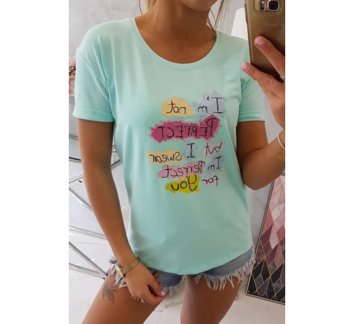 Dokonalá halenka s mátovým potiskem