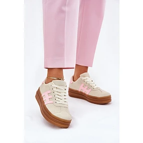 Dámské Tenisky Na Platformě Béžové model 21689138 - EVENTO