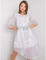 Šaty LK SK 508085.77P světle šedá