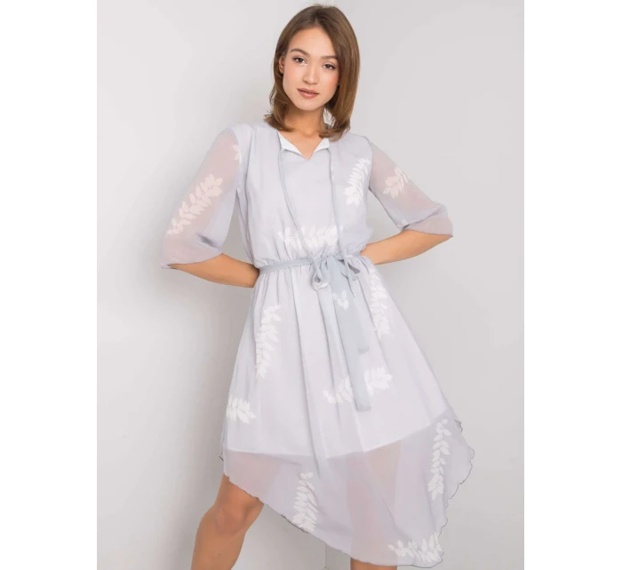 Šaty LK SK 508085.77P světle šedá