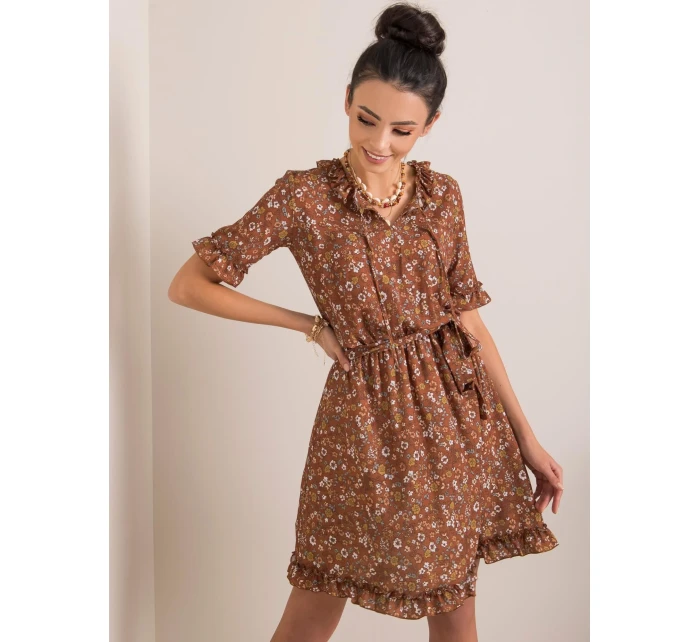 Šaty LK SK 508097.68P hnědá Šaty LK SK 508097.68P hnědá