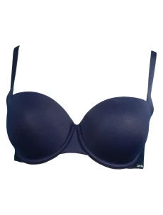 Podprsenka balkonová QF1833E-0PP modrá - Calvin Klein