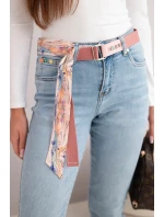 Dámské džíny s vysokým pasem a model 21924561 modré - K-Fashion