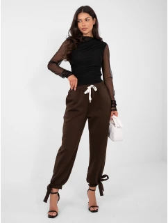 Kalhoty IT SP 9987.16 tmavě hnědé