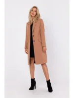 model 18863525 Kabát na knoflíky velbloudí barva - Moe