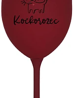 JSEM KOČKONALÁ. KOČKOROŽEC - bordo sklenice na víno 350 ml
