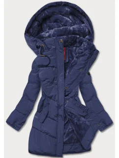 PIKOWANA ZIMOWA KURTKA DAMSKA GRANATOWA model 21244850 - LHD