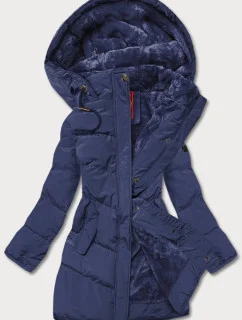 PIKOWANA ZIMOWA KURTKA DAMSKA GRANATOWA model 21244850 - LHD