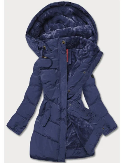 PIKOWANA ZIMOWA KURTKA DAMSKA GRANATOWA model 21244850 - LHD