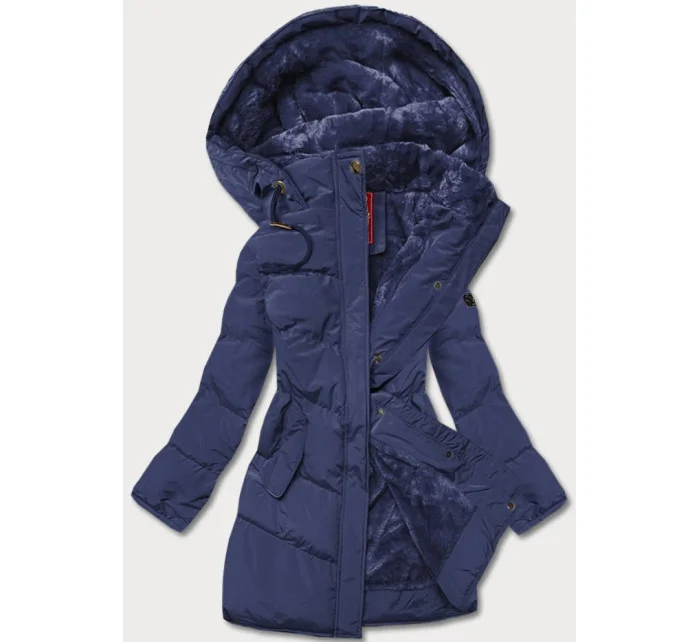 PIKOWANA ZIMOWA KURTKA DAMSKA GRANATOWA model 21244850 - LHD