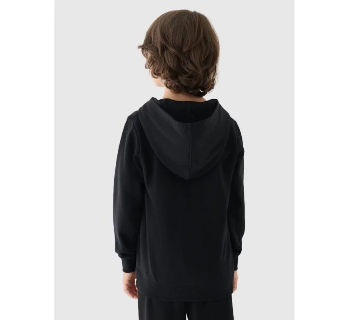 Chlapecká nepruhovaná mikina s kapucí 4F Junior 4FJWMM00TSWSM1292-21S Chlapecká nepruhovaná mikina s kapucí 4F Junior 4FJWMM00TSWSM1292-21S