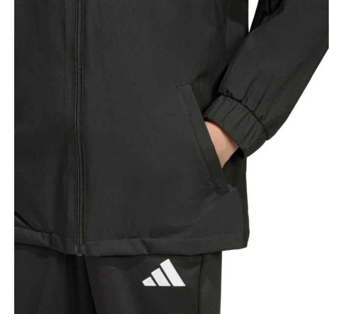 Dětská bunda adidas Entrada 26 All Weather černá JZ9104 Dětská bunda adidas Entrada 26 All Weather černá JZ9104