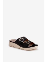 Dámské sandály na platformě a klíně černé Vimarils Dámské sandály na platformě a klíně černé Vimarils