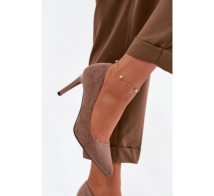 Eko semišové lodičky Sergio Leone 1339 světle hnědé Eko semišové lodičky Sergio Leone 1339 světle hnědé