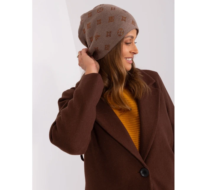 Czapka AT CZ model 18987469 brązowy - FPrice Czapka AT CZ model 18987469 brązowy - FPrice