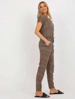 Kalhoty D73770M61869I hnědé