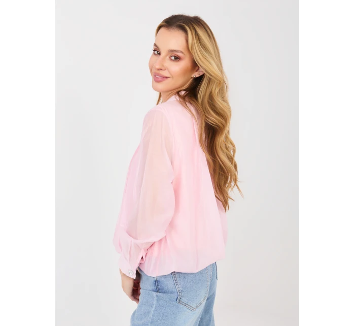 Bluzka IT BZ model 21902652 jasny różowy - FPrice Bluzka IT BZ model 21902652 jasny różowy - FPrice