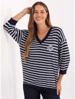 Bluzka RV BZ model 21406688 granatowy - FPrice Bluzka RV BZ model 21406688 granatowy - FPrice