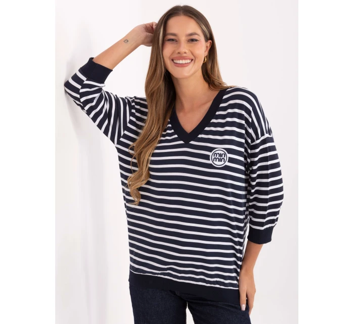 Bluzka RV BZ model 21406688 granatowy - FPrice Bluzka RV BZ model 21406688 granatowy - FPrice