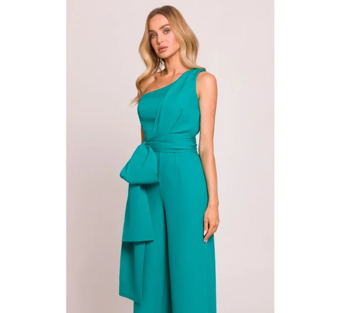 Kombinéza na jedno rameno se  tyrkysová model 20970562 - Moe