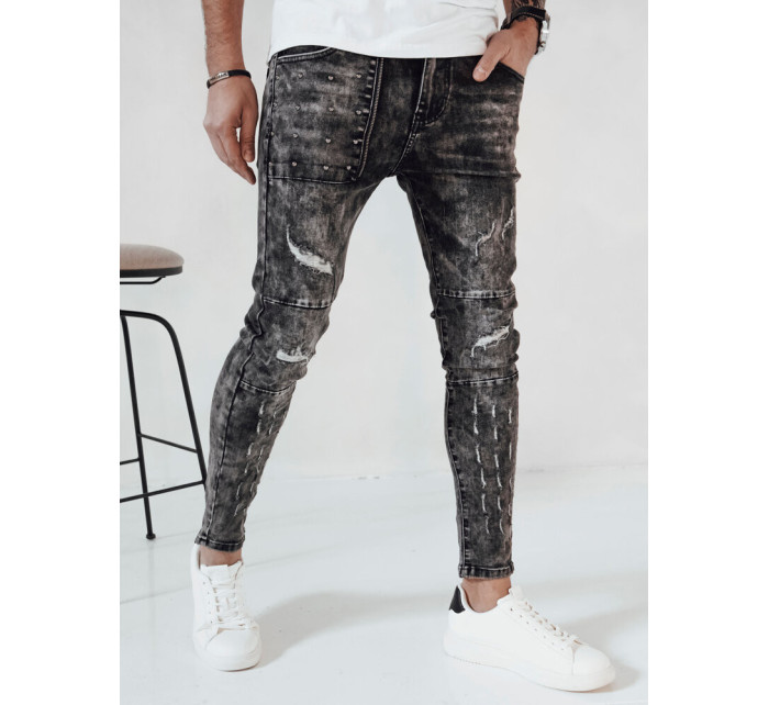 Pánské černé džínové kalhoty Dstreet UX4146