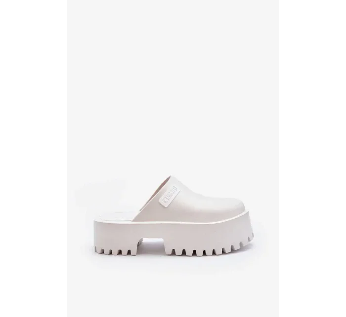 Dámské pantofle na platformě Big Star - bílá Dámské pantofle na platformě Big Star - bílá