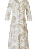 Dámská froté noční košile 70231-144-6 béžová-potisk - Pastunette