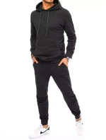 Pánská grafitová tepláková souprava FashionStreet AX0540 Pánská grafitová tepláková souprava FashionStreet AX0540