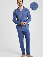 Piżama Taro Darek 3484 dł/r 3XL-4XL Z25/26 męska rozpinana
