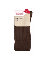 Dámské bavlněné ponožky COTTON RIB SOCKS - BELLINDA - hnědá