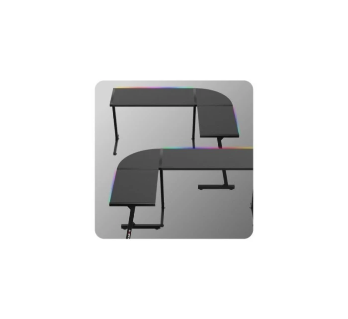 Herní stůl Hero model 21335676 Black RGB - Huzaro