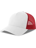 Atlantis Headwear Rapper Cotton-S 5 panelová Trucker kšiltovka 33.0260 white/red Atlantis Headwear Rapper Cotton-S 5 panelová Trucker kšiltovka 33.0260 white/red