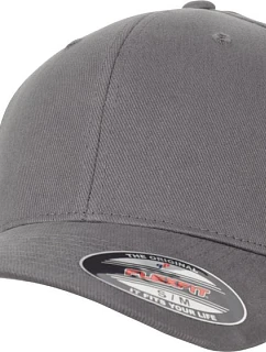 Flexfit 6377 6 panelová Flexfit kšiltovka 55.6377 grey