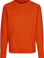 Neutral O 63001 Unisex raglánová mikina z bio bavlny 77.6301 orange