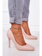 Elegantní Lodičky Na Jehlovém Podpatku Béžové model 21547404 - Boto
