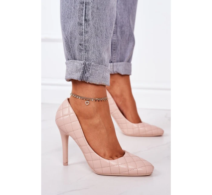 Elegantní Lodičky Na Jehlovém Podpatku Béžové model 21547404 - Boto