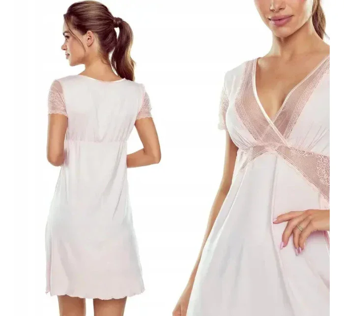 Dámská noční košile Lisette Peach lososová - Eldar