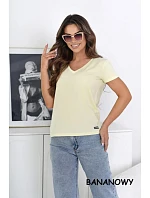 Dámské tričko Serek s krátkým rukávem hnědé - Off Pink